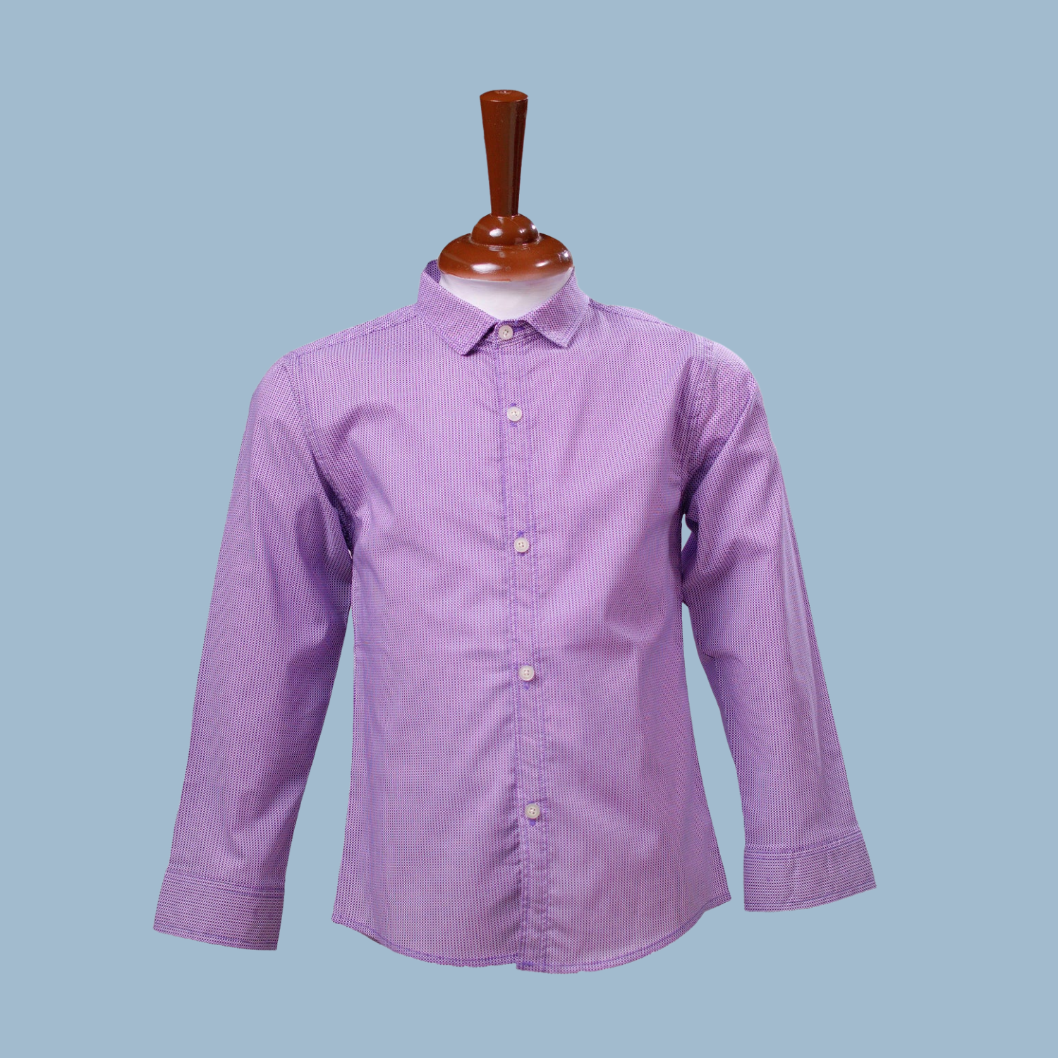Purple Button-Down Shirt | (Sizes 2-10)
